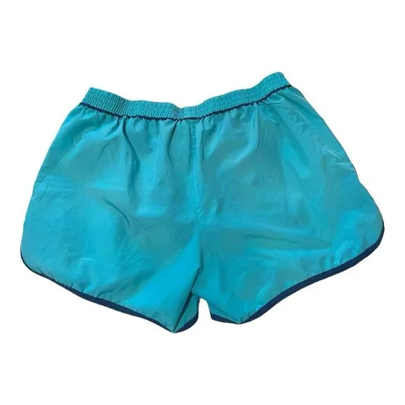 ADIDAS Shorts Womens Teal Blue Green Running Lined Mesh Drawstring Gym Size M - Picture 2 of 4
